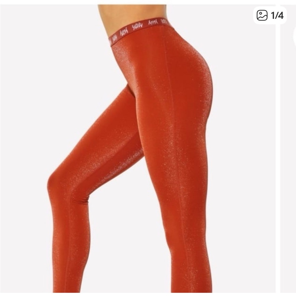 Yitty orange sparkly leggings